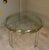 1970s Chrome and Gold-Plated Steel Dining Table, Italy, 1970s For Sale - Image 5 of 18