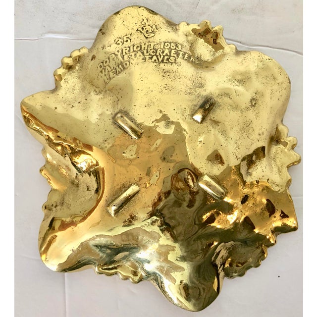 Brass Lemon Leaf Dish Va Metalcrafters Chairish