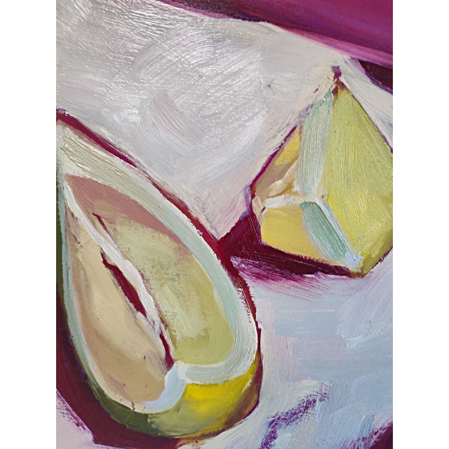 Irina Dobrovinska Fruit Symphony — Original Oil Painting on Canvas Contemporary Citrus Still Life For Sale - Image 4 of 9