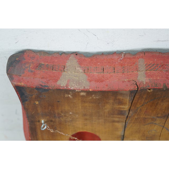 Antique French Wallpaper Printing Block Woodblock Stamp Press For Sale - Image 4 of 10