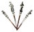 Natique Silver Plated Figurative Letter Opener from WMF, 1900s, Set of 4 For Sale