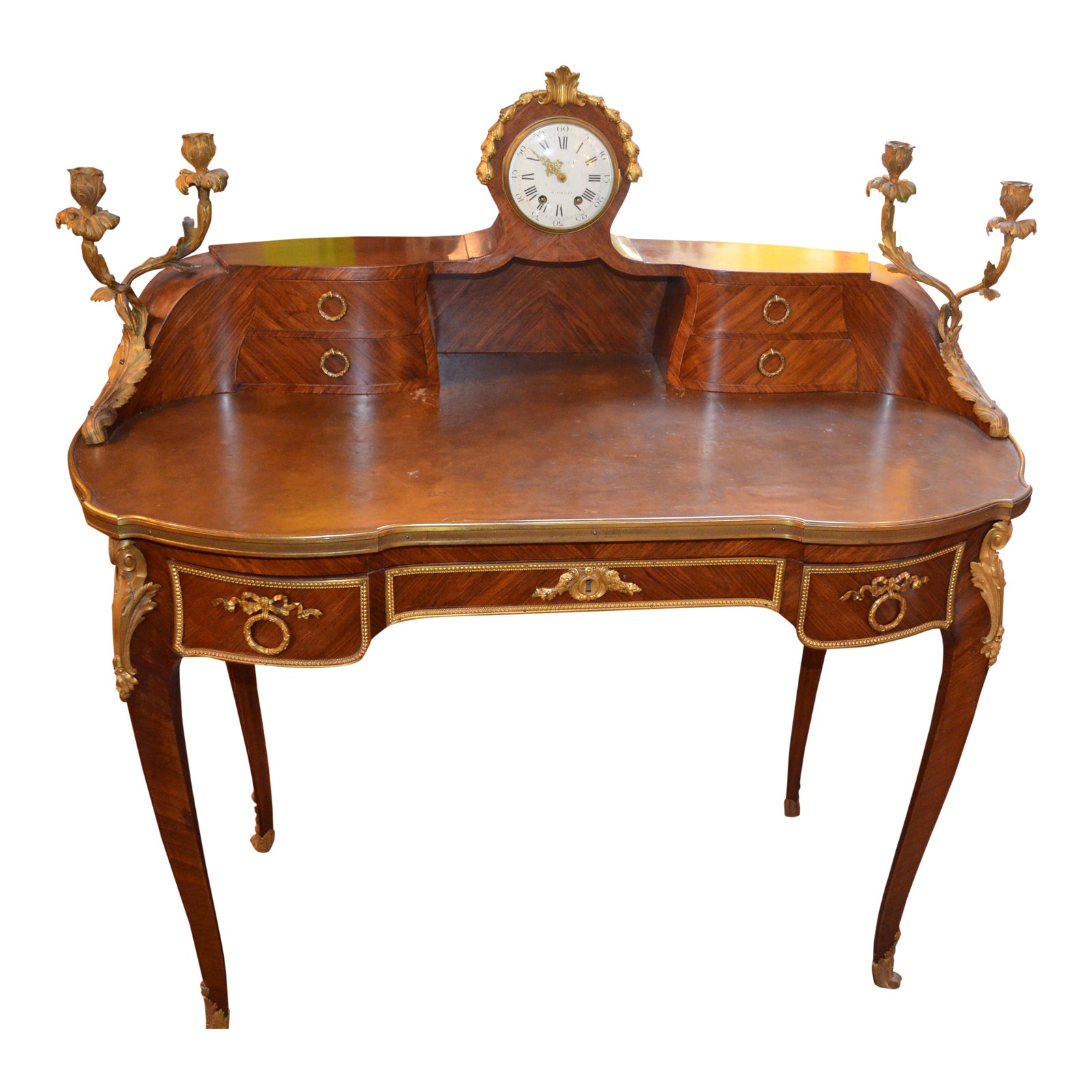 Antique French Louis IV Kidney Shaped Writing Table Desk ...