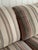 1980s Vintage Postmodern Striped Pillow-Back Three-Piece Modular Sofa For Sale - Image 16 of 17