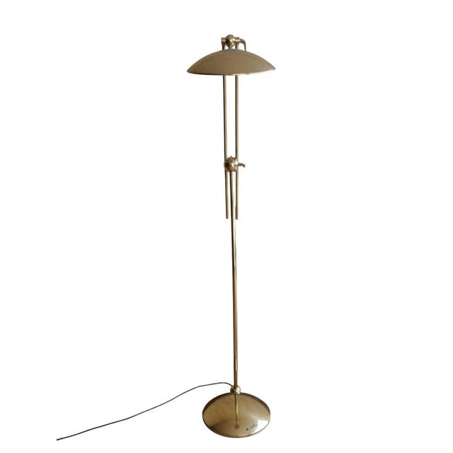 Brass Floor Lamp by Luigi Colani, Italy, 1970s, in Very Good conditions. Designed 1970 to 1979 This piece has an...