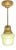 Hanging Lamp in Brass and Glass, Poland, 1950s For Sale
