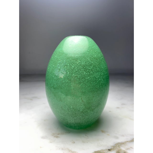 Mid-Century Modern Carlo Scarpa Sommerso a Bollicine Vase by Venini Murano Italy, C. 1934-36 Model No. 3596 For Sale - Image 3 of 13