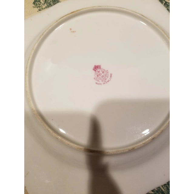 English 12 Antique Royal Worcester Hand Painted Plates For Sale - Image 3 of 4