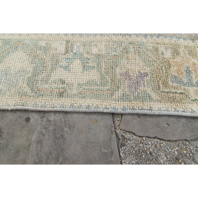1950s Neutral Wool Pile Hand-Knotted Rug - 4’7” X 7’4” For Sale - Image 9 of 11