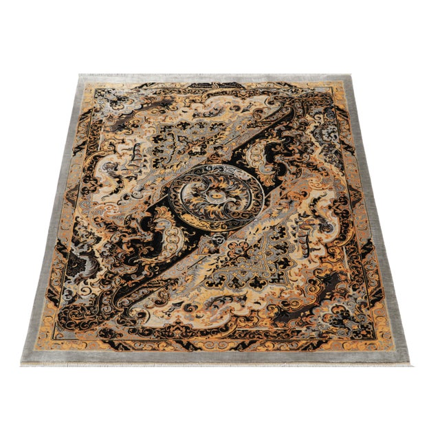 2010s Rug & Kilim’s Modern Rug With Polychromatic Medallion “Love Bird” For Sale - Image 5 of 9