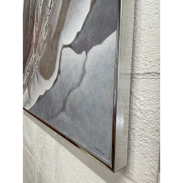 Original abstract painting by listed Houston artist John Sturtevant. Painting is signed and dated 1972. John studied at...