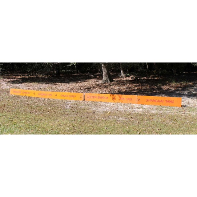 Mediterranean Mid 20th Century Mid-Century Tiki Bar Cocktail Sign - Set of 4 For Sale - Image 3 of 8