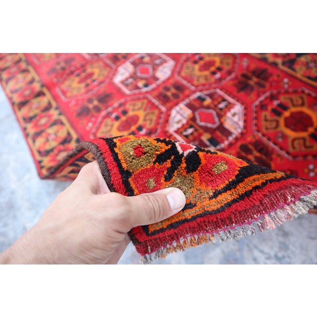 1970s One of a Kind Vintage Oriental Rug 3'5 X 6'10 For Sale - Image 5 of 6