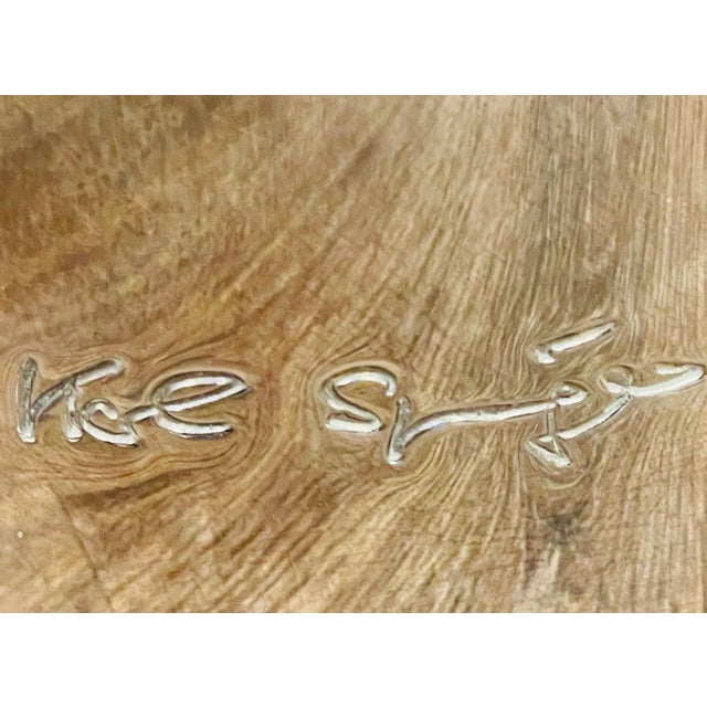 Metal Mid-Century Modern Karl Springer Signed Chrome Coffee, Cocktail Table, Glass Top For Sale - Image 7 of 13