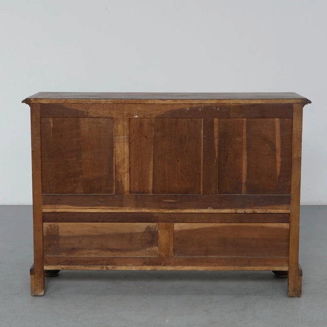 1940s Brutalist Charles Dudouyt Oak Sideboard With Carved Diamond Bobbin Legs, Attributed For Sale - Image 16 of 16