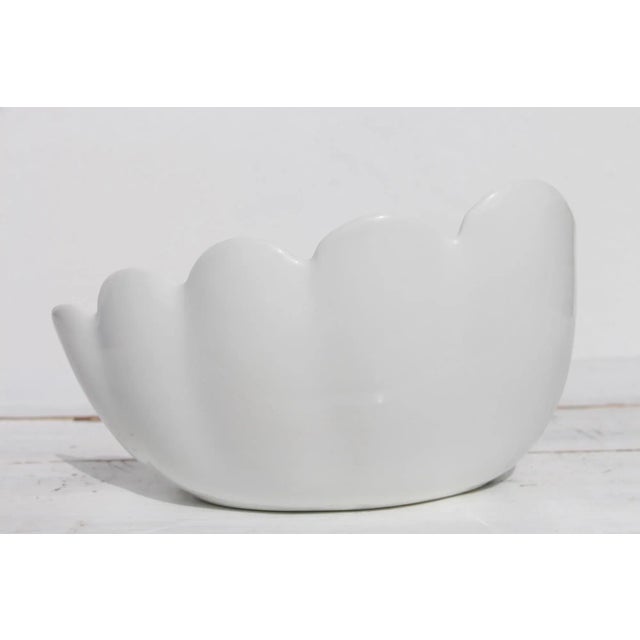 Art Deco Mid-Century Large Shell Porcelain Soap Dish, Portuguese, Vista Alegre For Sale - Image 3 of 13