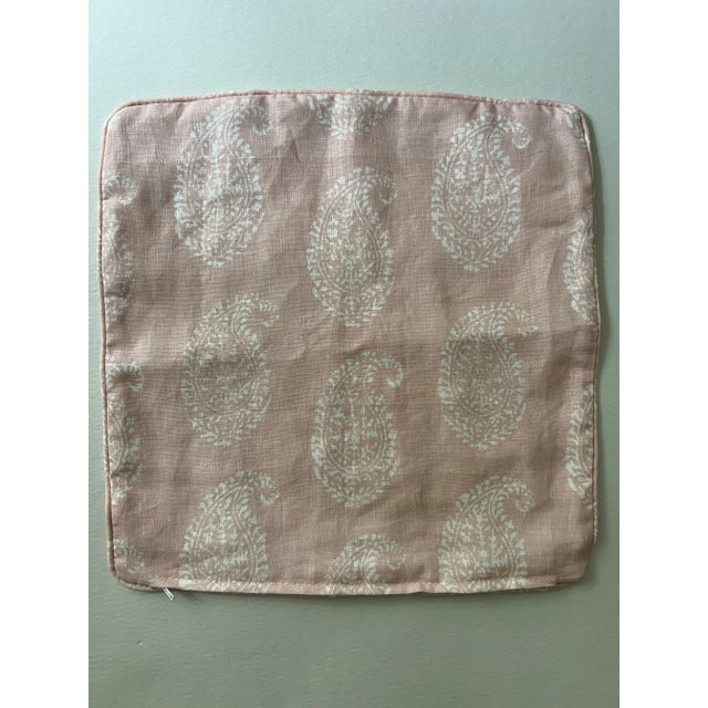 2020s Contemporary Peter Dunham Pink Kashmir Paisley Fabric Pillow Cover For Sale - Image 5 of 10