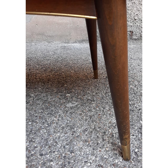 Vintage Coffee Table with Green Alpi Marble Top, 1950s, in Very Good conditions. Designed 1950 to 1959