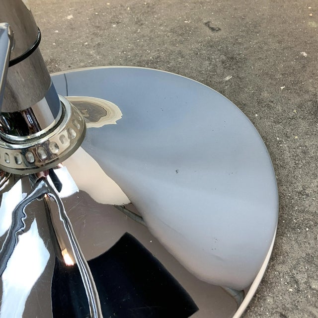 Height-Adjustable Bar Stools in Chrome and Bent Plywood, 1970s, Set of 2 For Sale - Image 10 of 12