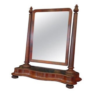 Antique George III Flame Mahogany Dressing Table Mirror, 1780 For Sale