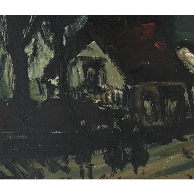 Sylvain Vigny, Promenade du soir, Oil on Wood, Framed For Sale - Image 6 of 10
