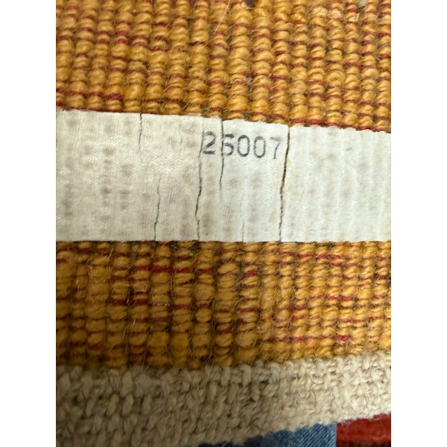 Late 20th Century 3ft 1in × 4ft 8in Persian Gabbah Striped Area Rug For Sale - Image 5 of 12