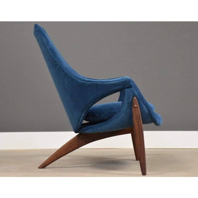 Wood 1960s Luigi Tiengo Walnut Lounge Chair For Sale - Image 7 of 11