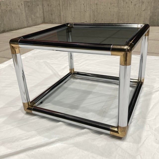 Chrome Tubular Chrome End Table For Sale - Image 8 of 13