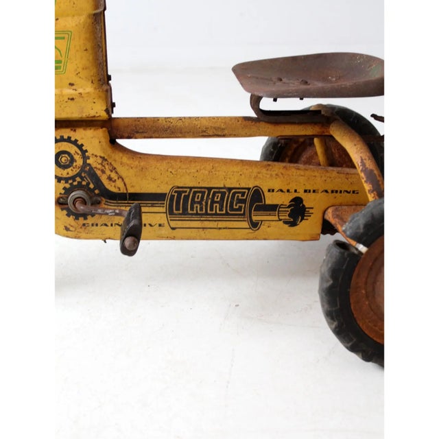 Yellow 1950s Murray Big 4 Pedal Tractor For Sale - Image 8 of 13