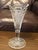 Glass 1900s Early American Pressed Glass Trumpet Vase - Star and File Pattern For Sale - Image 7 of 10