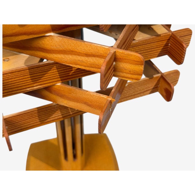 Swedish Modern, Large Table Lamp, Lacquered Pine, Sweden, 1970s For Sale - Image 14 of 14