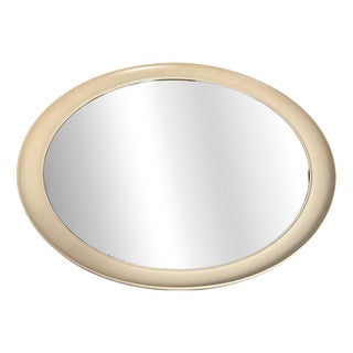 Vintage Round Mirror in Glass, 1970s For Sale
