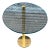 Mid 20th Century Attributed Leon Rosen Pace Solid Brass Glass Side Table For Sale