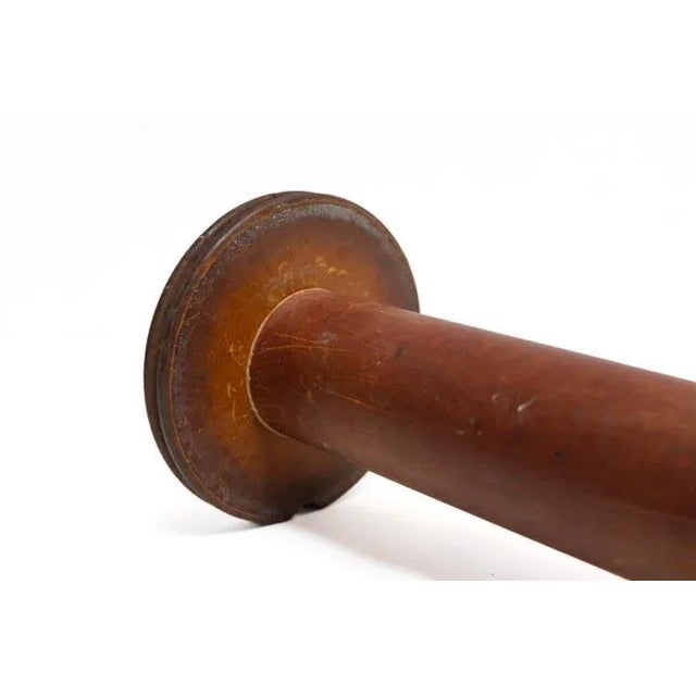 Wood Textile Spool Set of Two For Sale - Image 7 of 10