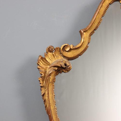 Antique Baroque Style Mirror, 1800s For Sale - Image 4 of 10