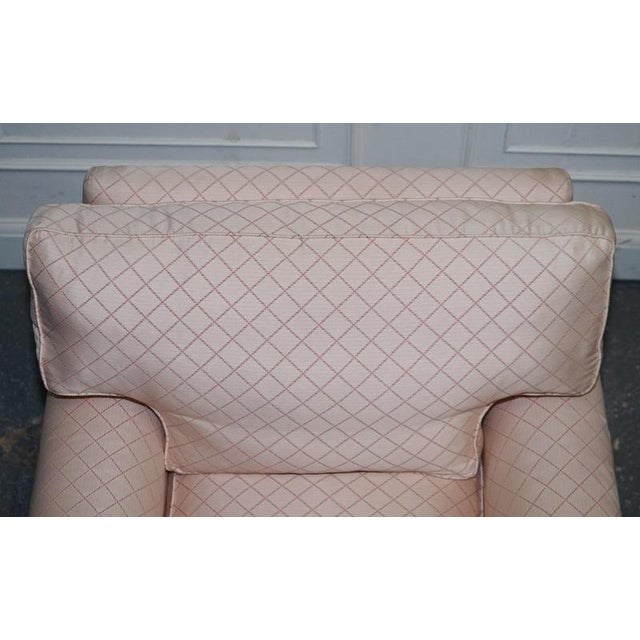 Set of English Country House Feather Filled Lounge Chair and Ottoman For Sale - Image 11 of 18