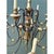 Cream Vintage Gilt Wood and Metal Twelve-Light Chandelier For Sale - Image 8 of 12