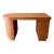 Vintage 80s Deco Postmodern Burlwood Writing Desk For Sale