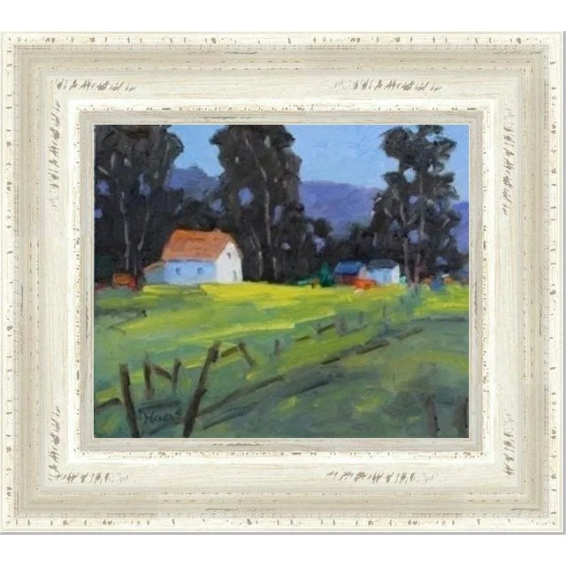 Quiet Places & Journeys — Mendocino Farmhouse (Original Oil Landscape) For Sale - Image 11 of 12