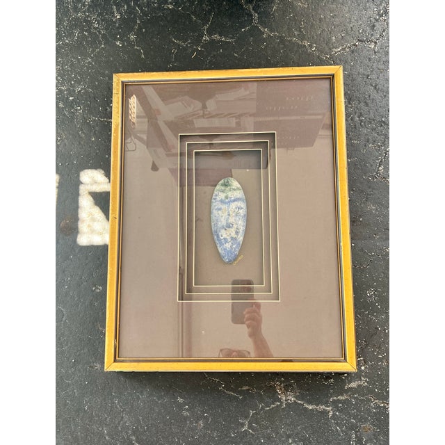 Postmodern Vintage Postmodern Ren-Wil Inc. Mixed Media Framed Wall Art - Signed "Santos" For Sale - Image 3 of 8