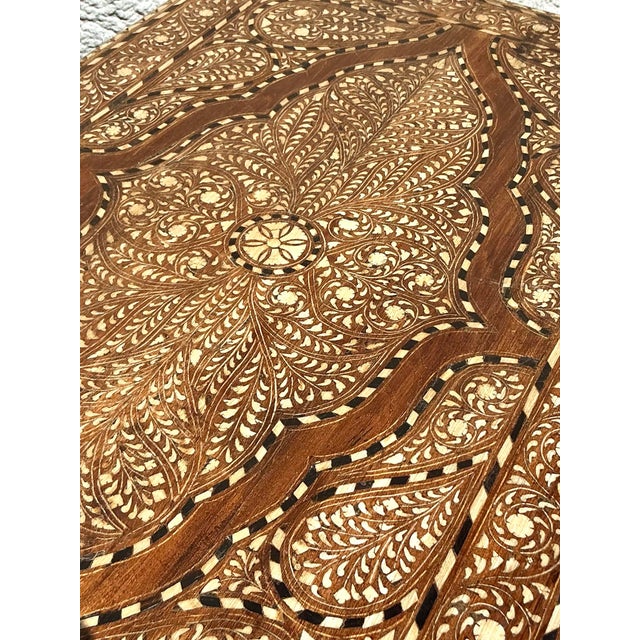 Vintage Boho Morrocan Inlay Blanket Chest For Sale - Image 11 of 12