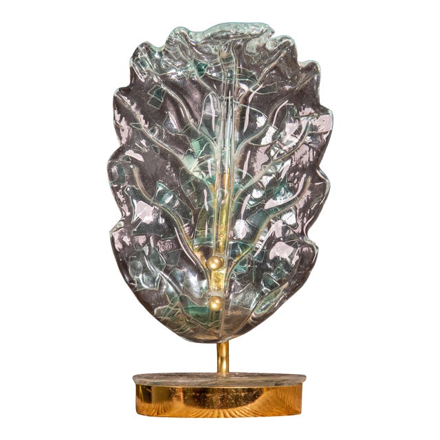 Murano Blue Glass Table Lamp, 1970 For Sale