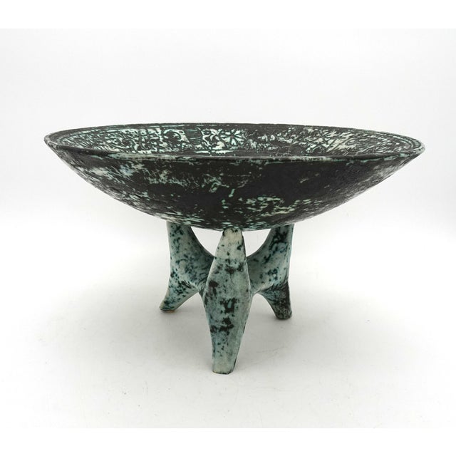 Jacques Blin Vintage French Ceramic Bowl by Jacques Blin, 1950s For Sale - Image 4 of 18