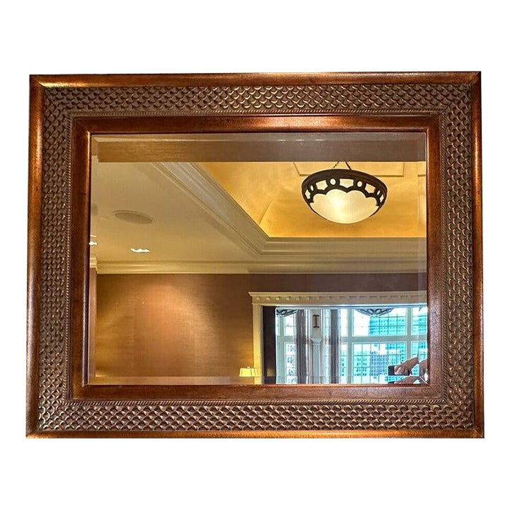 Large Gold Ornate Mirror | Chairish