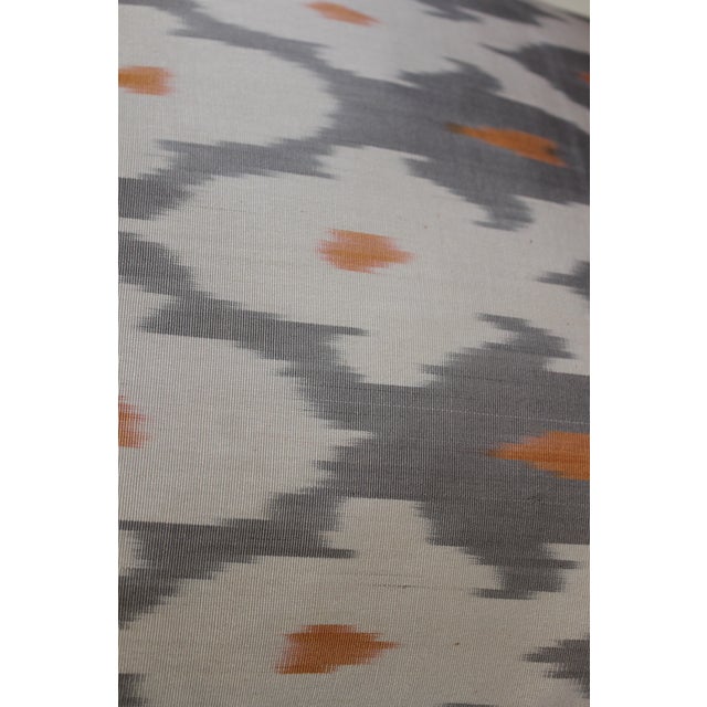 Textile Contemporary Silk Ikat Bohemian Throw Pillow For Sale - Image 7 of 11