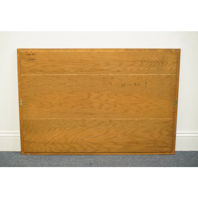 Ethan Allen Heirloom Nutmeg Maple Colonial Early American 38" Scalloped