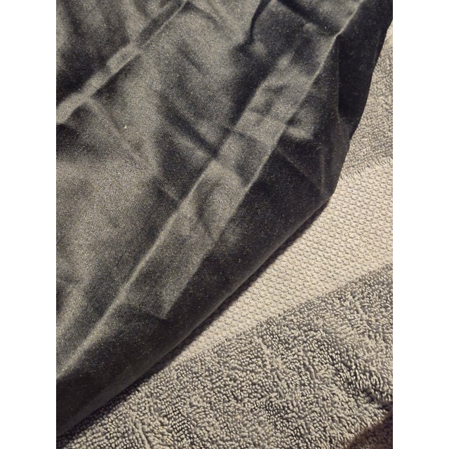 2010s Ralph Laren Double Sided Black Satin Fabric- 3 1/3 Yards For Sale - Image 5 of 7
