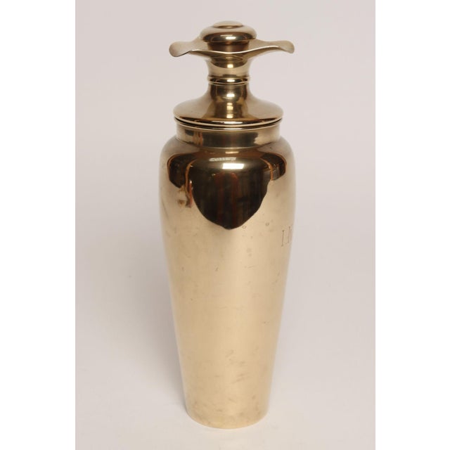 Vintage Swedish Art Deco Dirigold Goldware Cocktail Shaker With Monogrammed "Ik" For Sale In New York - Image 6 of 18