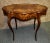Inlaid Mahogany Table Renaissance Revival Turtle Top Parlor 1900s Victorian For Sale - Image 9 of 13