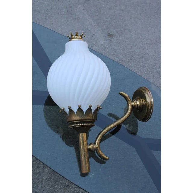 Large Tortiglioni Wall Light by Angelo Lelli for Arredoluce, 1950s For Sale - Image 10 of 10