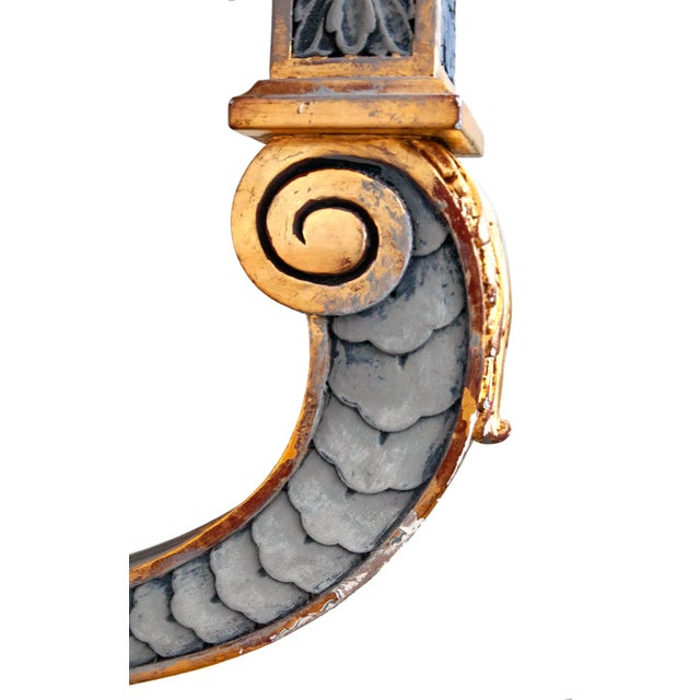 Gray Late 20th Century Gilt & Carved Italian Wall Console For Sale - Image 8 of 8